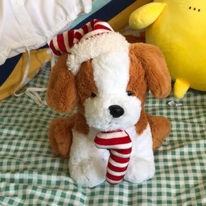 Cute Christmas dog plushie